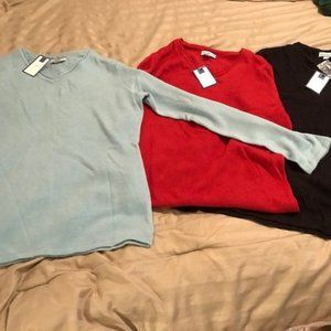 ladies v neck sweater